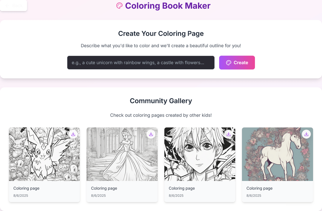 Coloring Book Maker